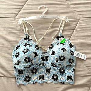 XS Butterfly Blue Bralette